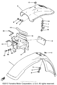 IT175H Front fender-rear fender