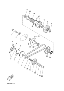 YQ50L Сцепление