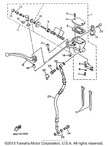 XJ600SD Главный тормозной цилиндр