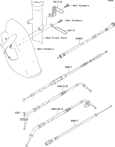 VN800 Тросы управления