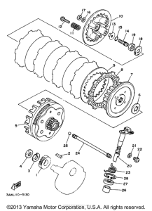 TW200K Сцепление