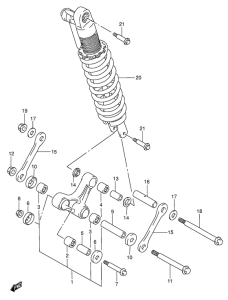 DR650 Втулки заднего рычага