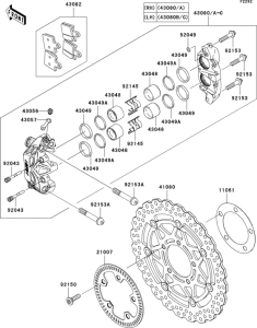 ZR1000 Передний тормоз