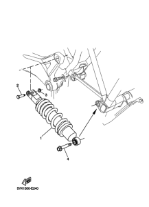 MT03 Задняя подвеска