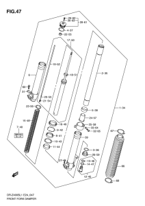 DR-Z400 Демпфер передней вилки
