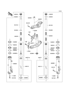 ER650 Передняя вилка