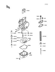 KR250 Карбюратор в разборе