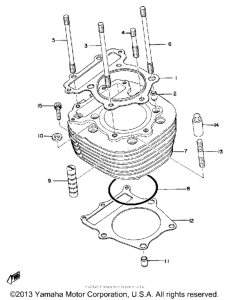 XT500H Цилиндры