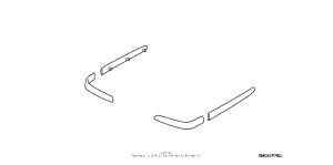 GL1800 (ABS) Saddlebag molding kit (carbon type)