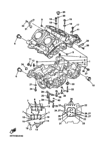 XVZ13TFS Картер двигателя