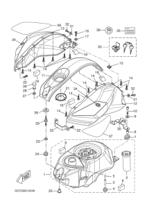 YZF-R125 Топливный бак