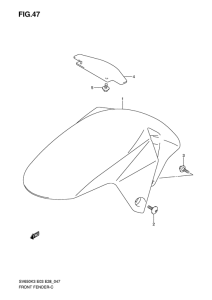 SV650 Переднее крыло