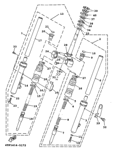 XC125 Передняя вилка