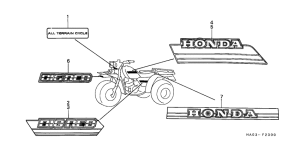 ATC250ES Stripe / emblem