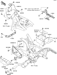 VN1500 Рама ,крепежные детали