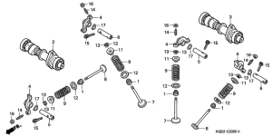 VT125 Распред вал / клапана
