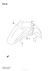 GSX-R250 Переднее крыло