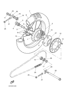 TT600RE Переднее колесо