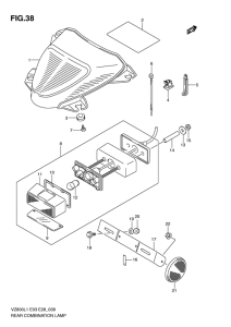 VZ800 Задний комбинированный сигнал