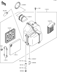 BJ250 Воздушный фильтр