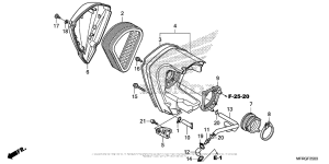 VT1300CR Воздушный фильтр