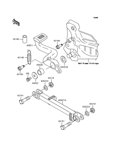 ZR750 Педаль тормоза