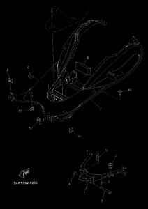 YN100 Support & repose pied