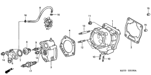 FES150 Головка блока цилиндров / цилиндр
