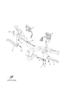 XC125E Handle switch & lever
