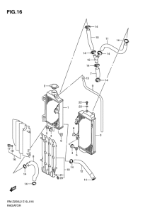 RM-Z250 Радиатор