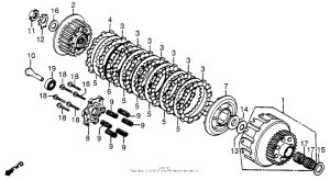 CB750 Сцепление