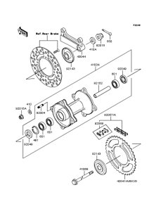  Заднее колесо и цепь