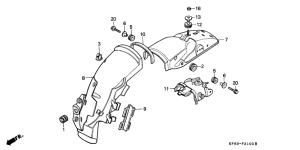 XL185 Заднее крыло