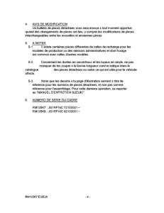 RM125 Catalog preface