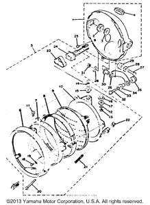 XS650_2F - 1979 Фара