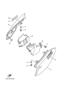 TTR50E Боковая крышка