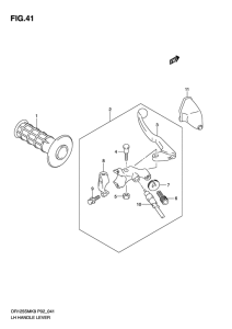 DR125 Lefth handle lever