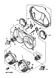 FZR400 FZR400U Phare