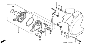 VT750C Водяная помпа