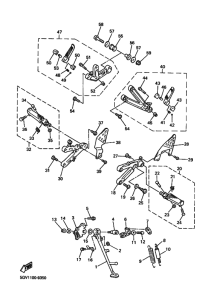 YZF-R6 Support & repose pied
