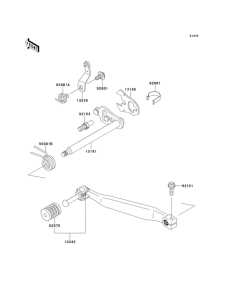 KL650 Механизм переключения передач