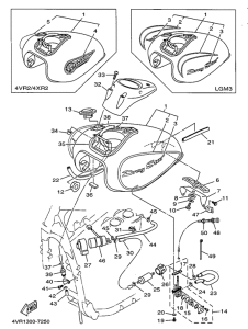 XVS650 Топливный бак