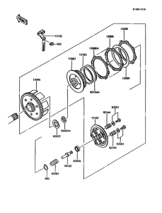 KMX125 Сцепление