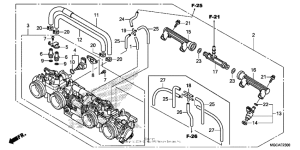 CB1100S (ABS) Корпус Дросселя