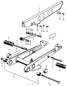 CL70 Swingarm + chain case