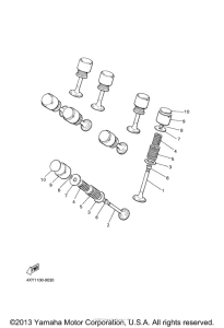 XVZ13TFSAC Клапана