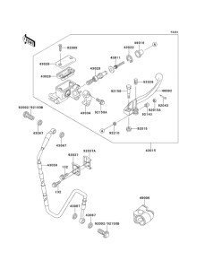 KX125 Главный тормозной цилиндр