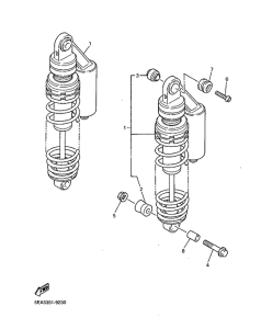 XJR1300 Задняя подвеска