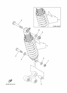 XT250 XT250Z Задняя подвеска