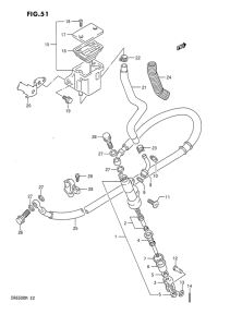 DR650 Задний тормозной цилиндр